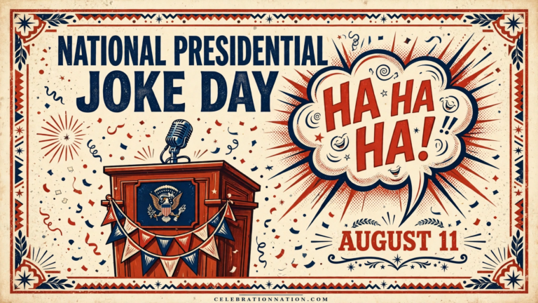 National Presidential Joke Day poster