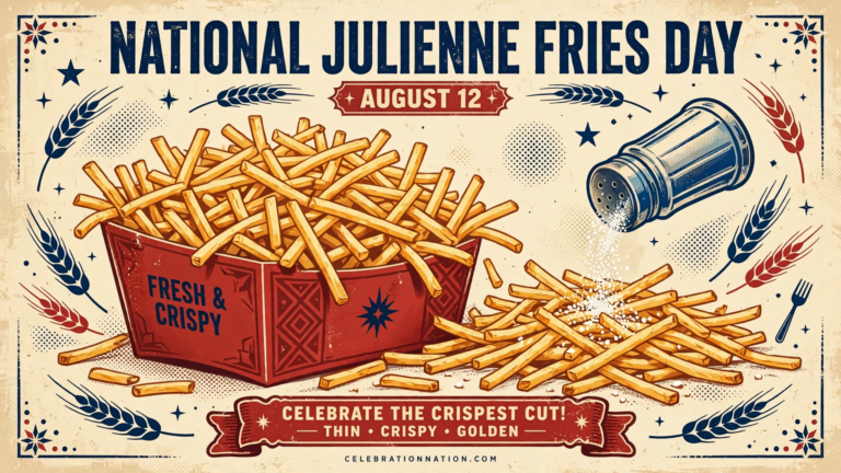 National Julienne Fries Day poster