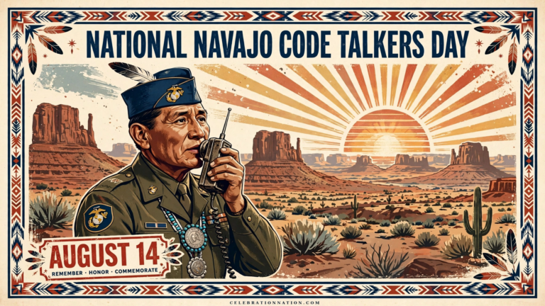 National Navajo Code Talkers Day poster
