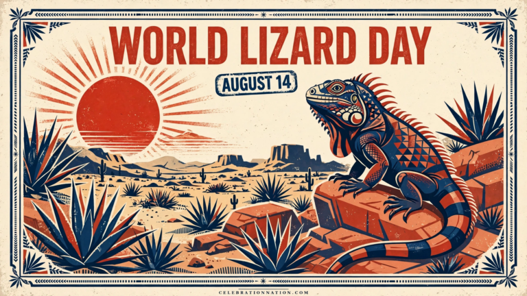 World Lizard Day poster