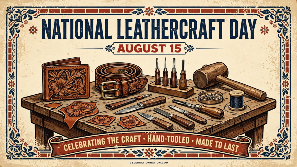 National Leathercraft Day poster