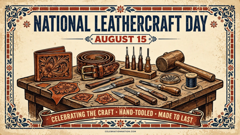 National Leathercraft Day poster