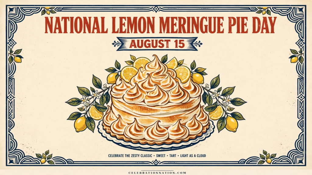 National Lemon Meringue Pie Day poster