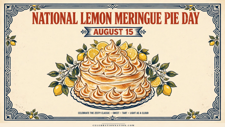 National Lemon Meringue Pie Day poster