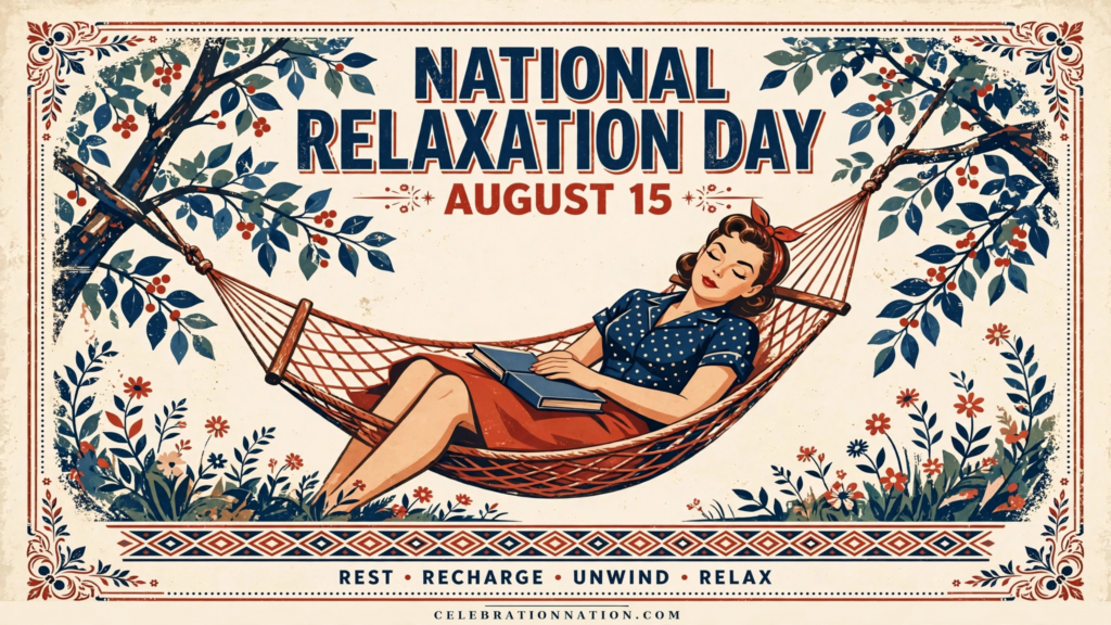 National Relaxation Day poster
