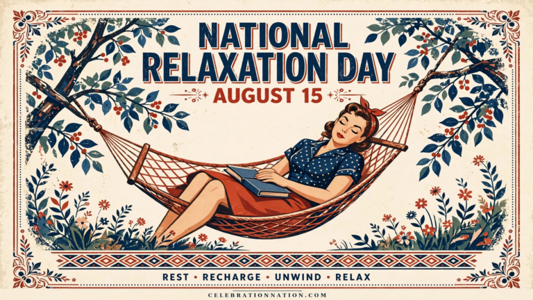 National Relaxation Day poster