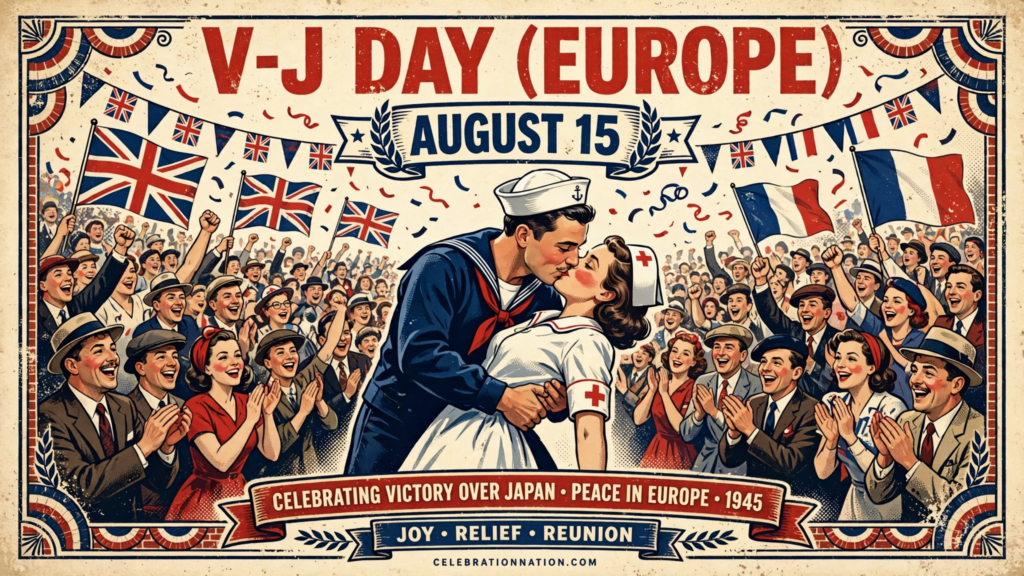 V-J Day (Europe) poster