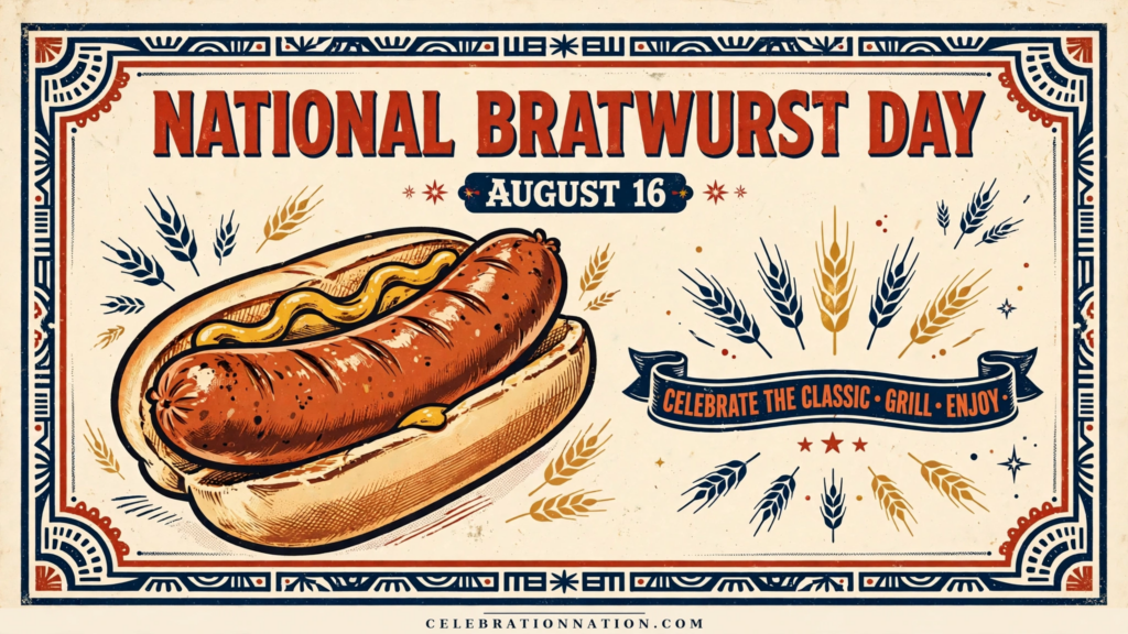 National Bratwurst Day poster
