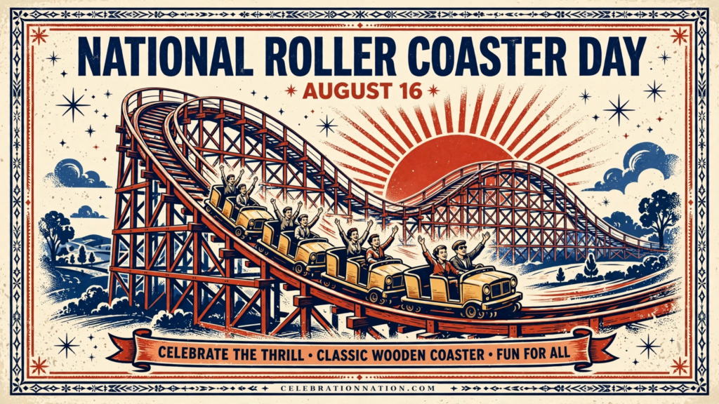 National Roller Coaster Day poster