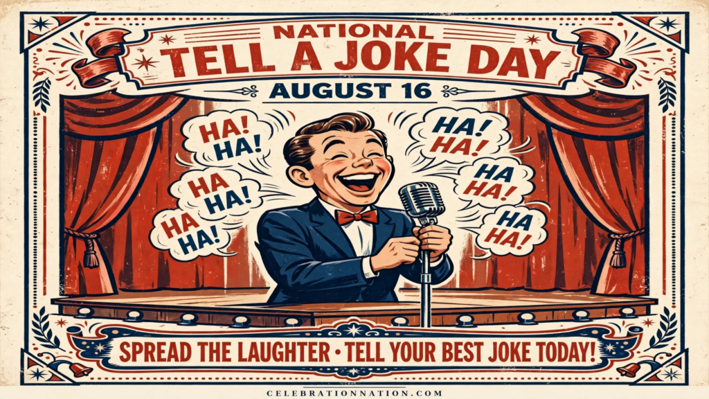 National Tell a Joke Day poster