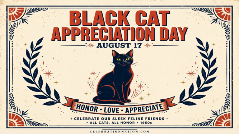 Black Cat Appreciation Day poster