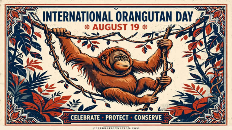 International Orangutan Day poster