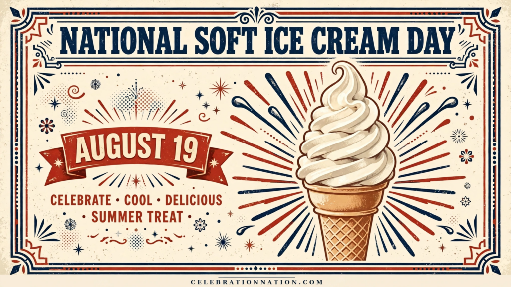 National Soft Ice Cream Day poster