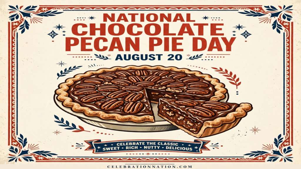 National Chocolate Pecan Pie Day poster