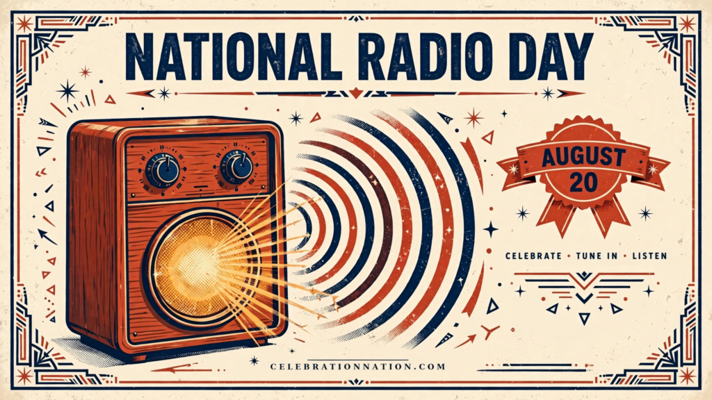 National Radio Day poster