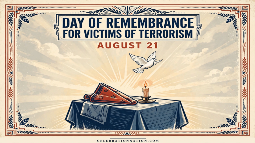Day of Remembrance for Victims of Terrorism poster