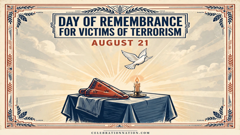 Day of Remembrance for Victims of Terrorism poster