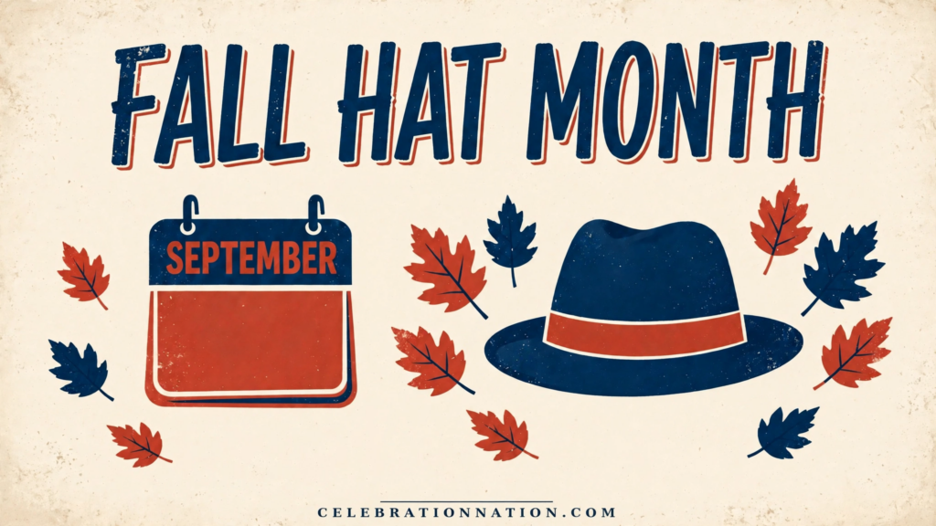 Fall Hat Month poster