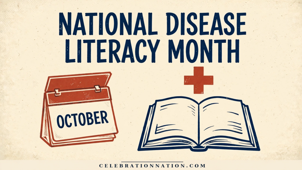 National Disease Literacy Month poster