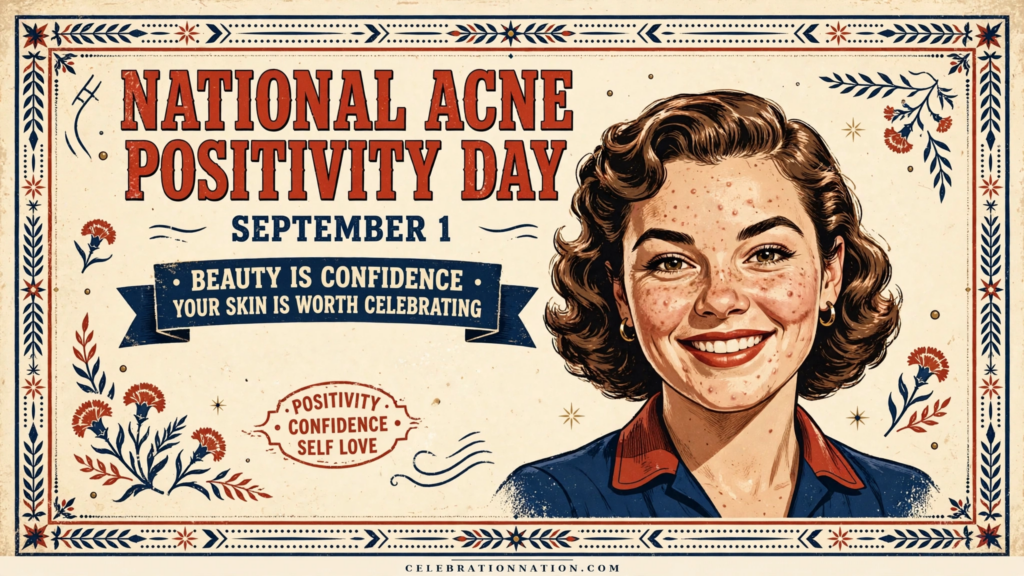 National Acne Positivity Day poster