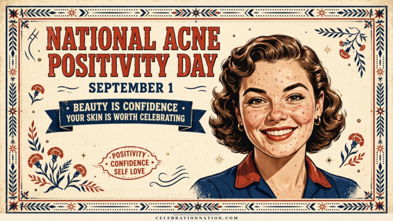 National Acne Positivity Day poster