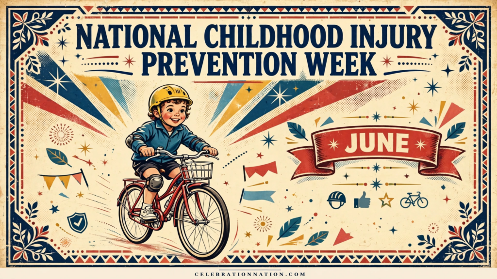 National Childhood Injury Prevention Week poster