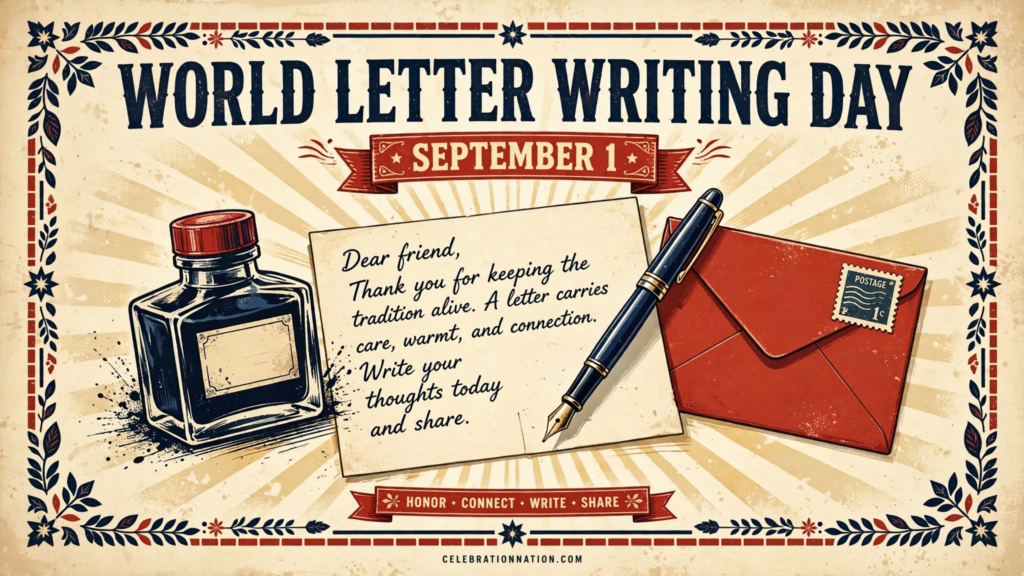 World Letter Writing Day poster