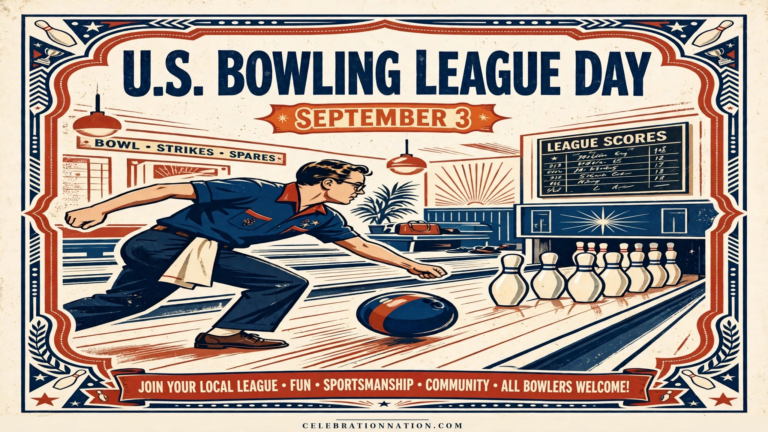 U.S. Bowling League Day poster