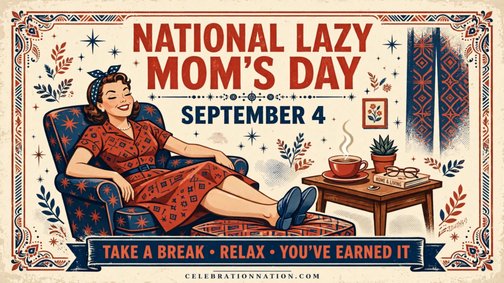 National Lazy Mom’s Day poster