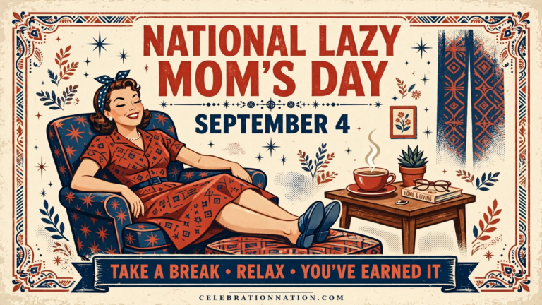 National Lazy Mom’s Day poster