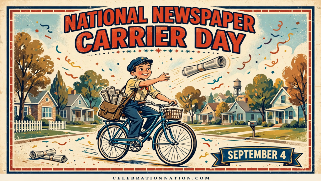 National Newspaper Carrier Day poster