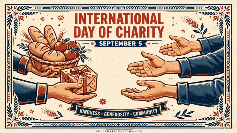 International Day of Charity poster