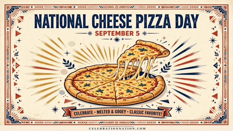 National Cheese Pizza Day poster