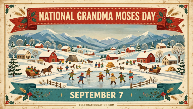 National Grandma Moses Day poster