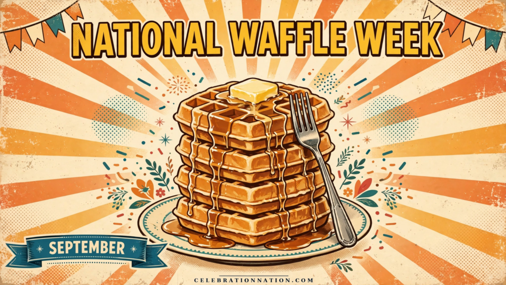 National Waffle Week poster