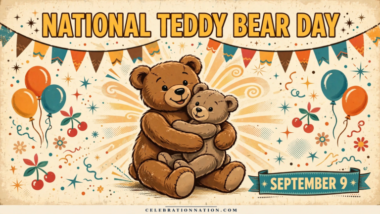 National Teddy Bear Day poster