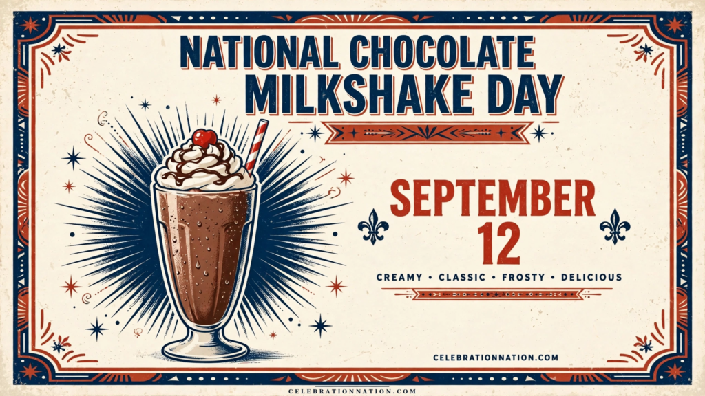 National Chocolate Milkshake Day poster