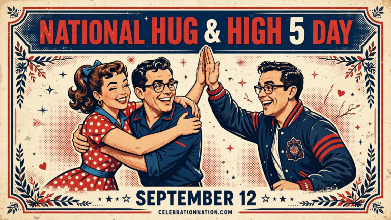 National Hug & High 5 Day poster