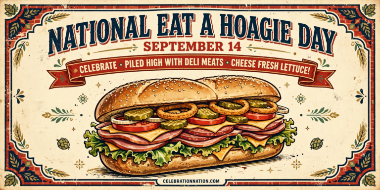 National Eat a Hoagie Day poster