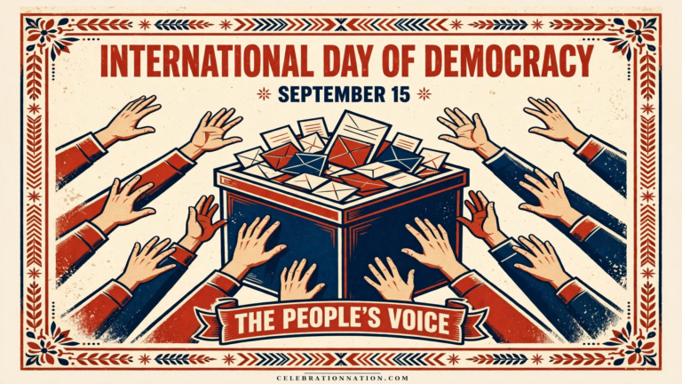 International Day of Democracy poster