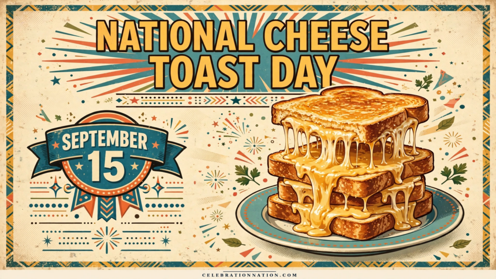 National Cheese Toast Day poster