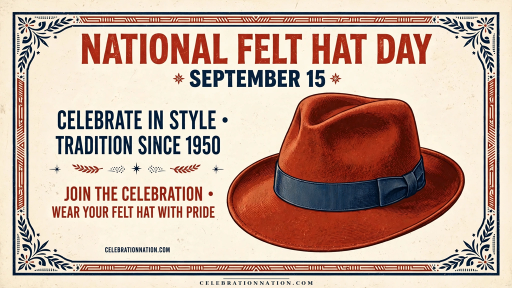 National Felt Hat Day poster