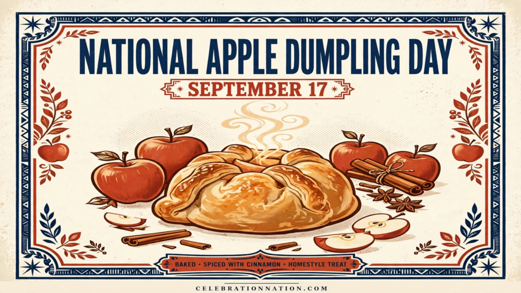 National Apple Dumpling Day poster