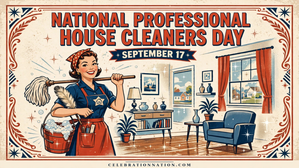 National Professional House Cleaners Day poster