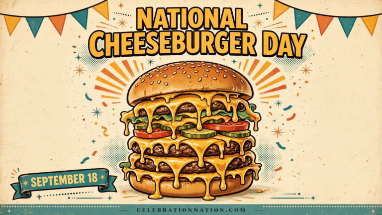 National Cheeseburger Day poster