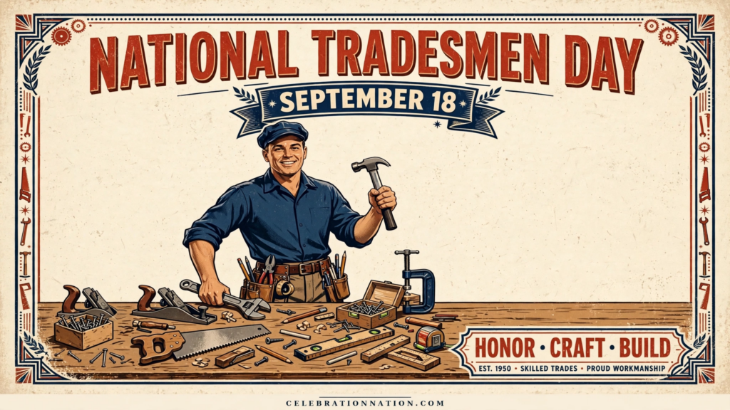National Tradesmen Day poster