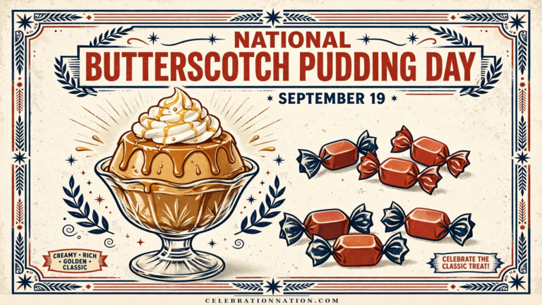 National Butterscotch Pudding Day poster