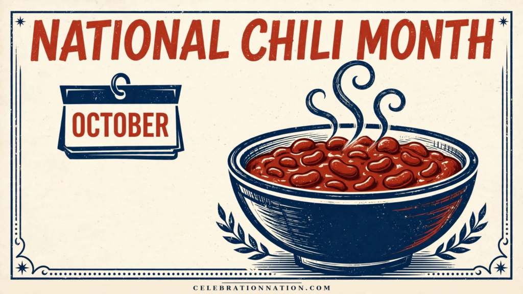 National Chili Month poster