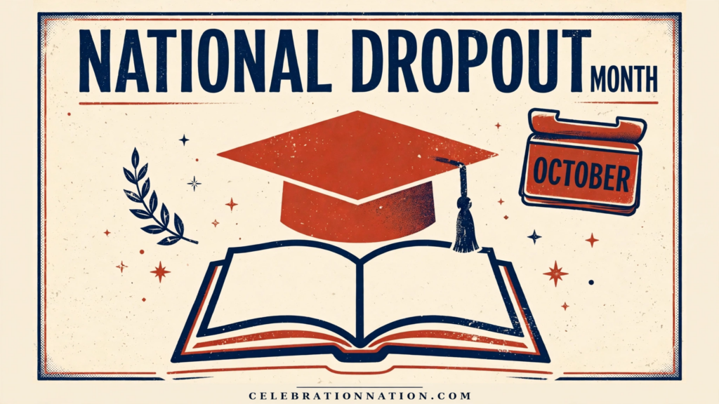 National Dropout Prevention Month poster