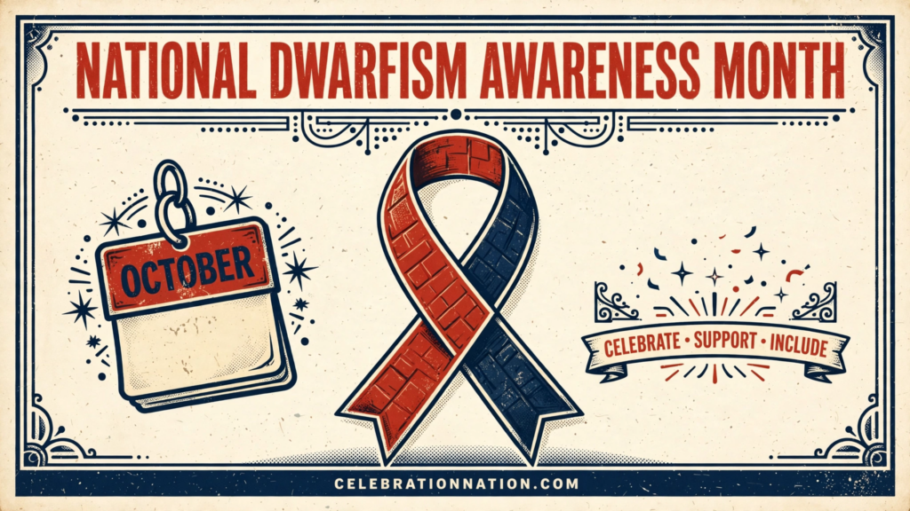 National Dwarfism Awareness Month poster